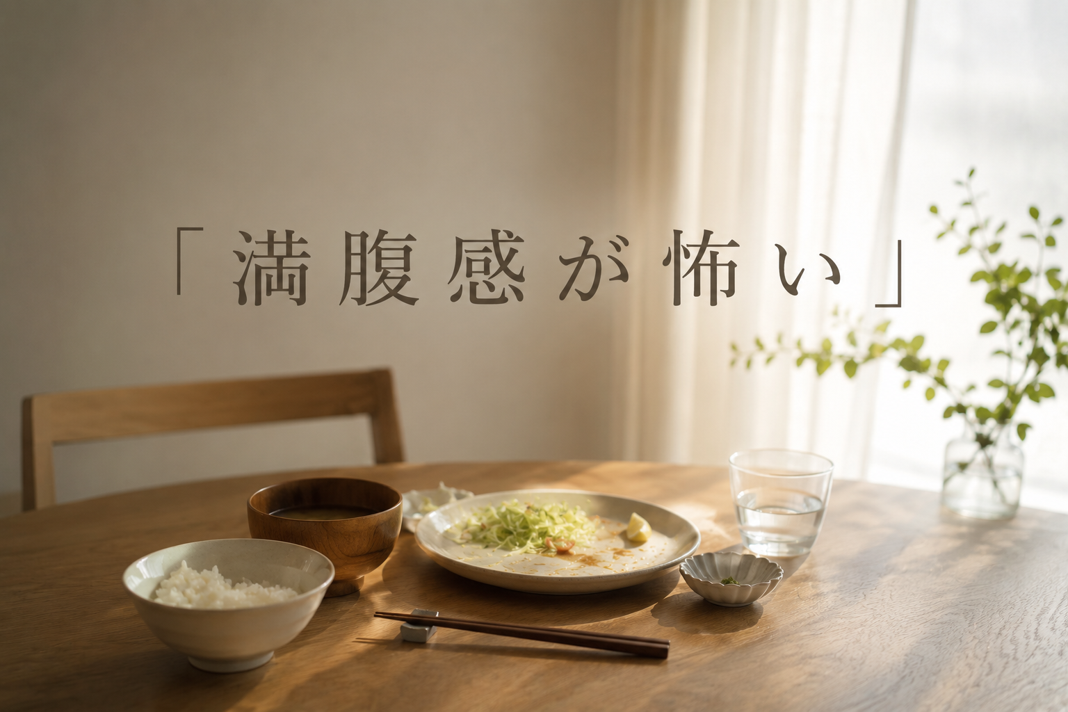 満腹感が怖い