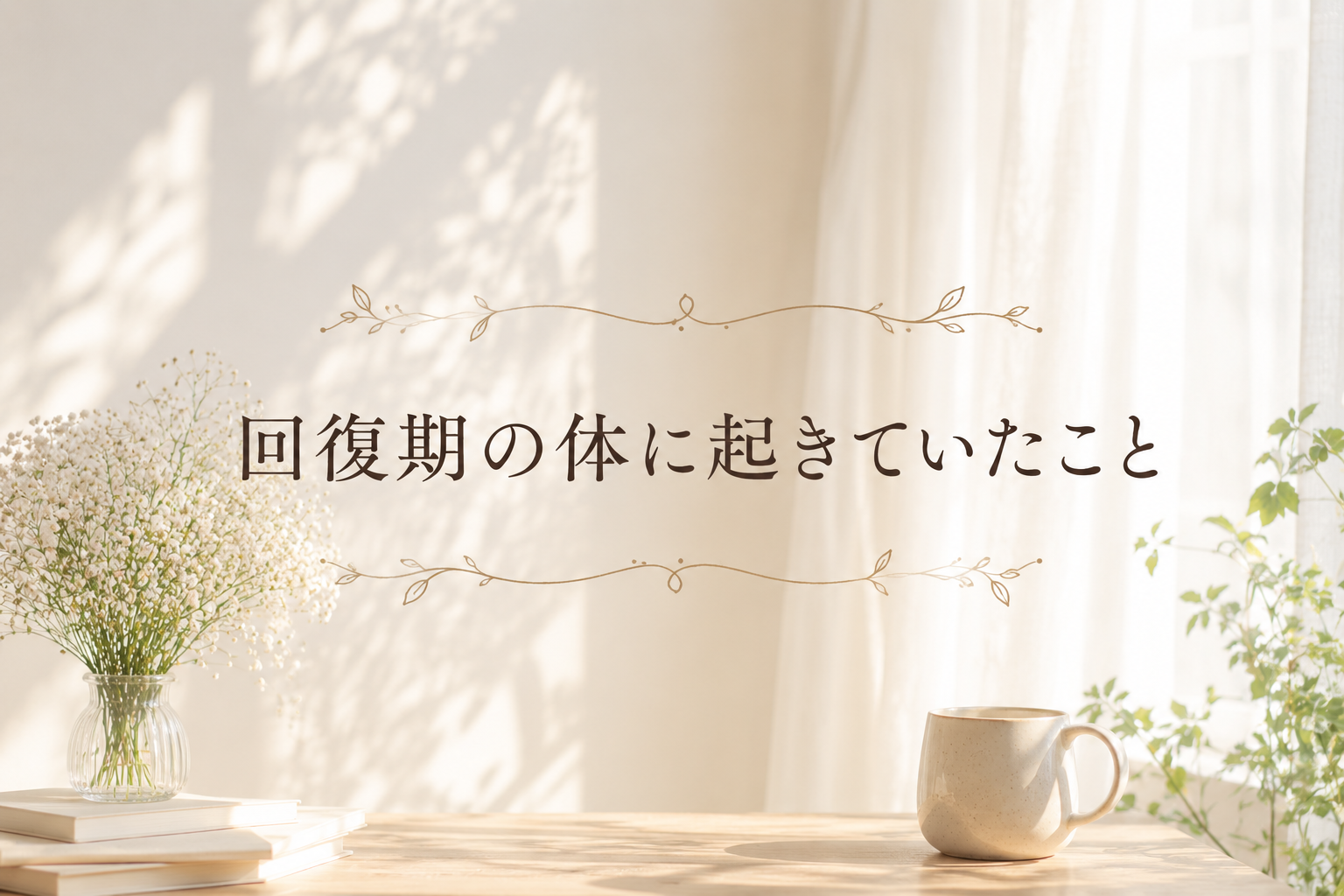 回復期の体に起きていたこと
